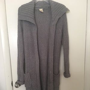 Faded glory long knit cardigan